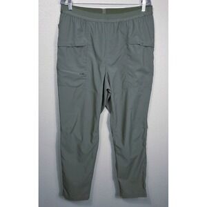 Mountain Hardwear Womens Hiking Pants Large Olive Green Lightweight Trail Pull